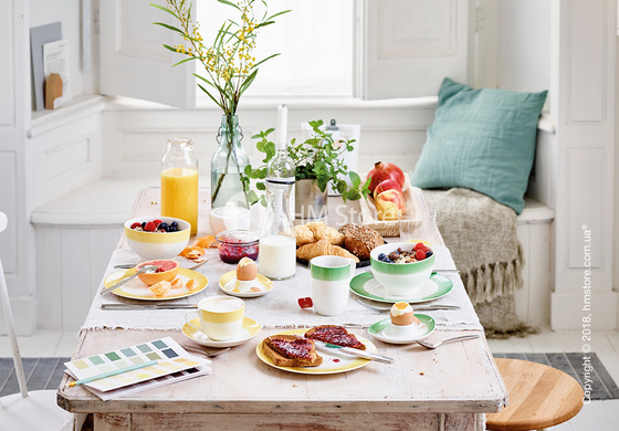 Тарелка столовая мелкая Villeroy & Boch коллекция Colourful Life, 27 см, Lemon Pie