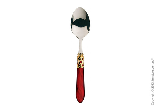 Набор столовых приборов Bugatti Aladdin коллекция Gold Plated Ring на 6 персон, 24 предмета, Burgundy