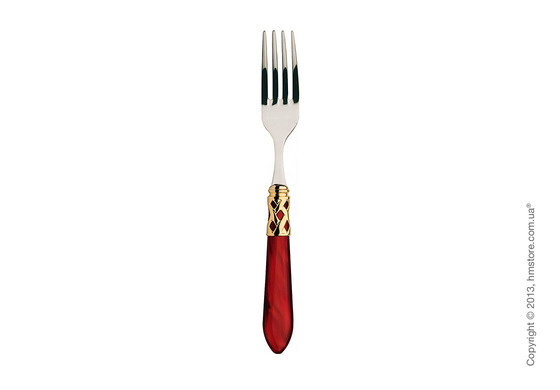 Набор столовых приборов Bugatti Aladdin коллекция Gold Plated Ring на 6 персон, 24 предмета, Burgundy