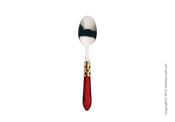 Набор столовых приборов Bugatti Aladdin коллекция Gold Plated Ring на 6 персон, 24 предмета, Burgundy