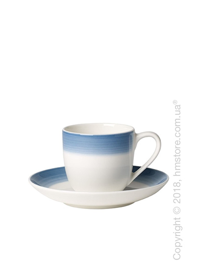 Чашка для эспрессо с блюдцем Villeroy & Boch коллекция Colourful Life, 100 мл, Winter Sky