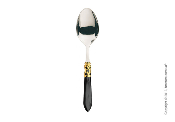 Набор столовых приборов Bugatti Aladdin коллекция Gold Plated Ring на 6 персон, 24 предмета, Black