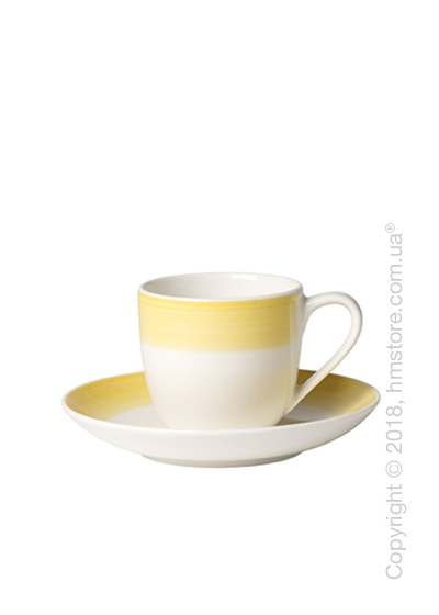 Чашка для эспрессо с блюдцем Villeroy & Boch коллекция Colourful Life, 100 мл, Lemon Pie