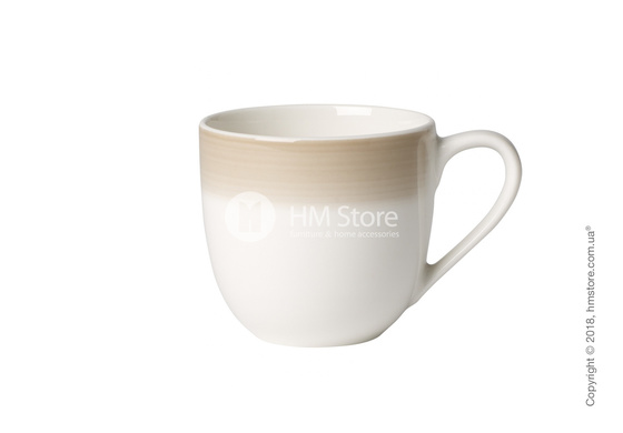 Чашка для эспрессо с блюдцем Villeroy & Boch коллекция Colourful Life, 100 мл, Natural Cotton