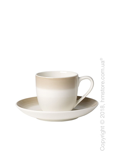 Чашка для эспрессо с блюдцем Villeroy & Boch коллекция Colourful Life, 100 мл, Natural Cotton