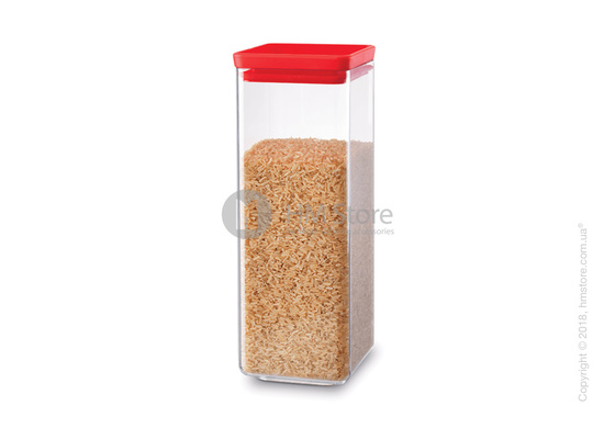 Емкость для хранения сыпучих продуктов Brabantia Square Canister 2,5 л, Red