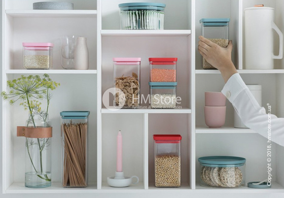 Емкость для хранения сыпучих продуктов Brabantia Square Canister  2,5 л, Pink