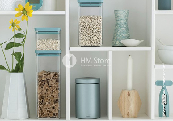 Емкость для хранения сыпучих продуктов Brabantia Square Canister  2,5 л, Mint