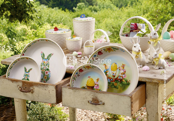 Блюдо для подачи Villeroy & Boch коллекция Spring Fantasy, 22 см, Bunny Family 