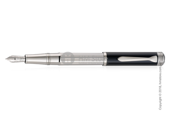 Ручка перьевая Pelikan коллекция Majesty M7005, Silver-Black