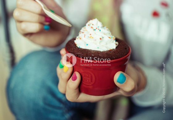 Рамекин для выпечки керамический 9 x 9 см Emile Henry Ovenware, Burgundy