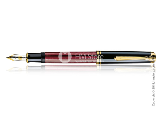Ручка перьевая Pelikan коллекция Souveran R400, Black-Red