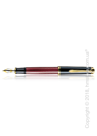 Ручка перьевая Pelikan коллекция Souveran R400, Black-Red