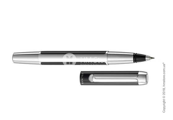 Ручка роллер Pelikan коллекция Pura R40, Black-Silver