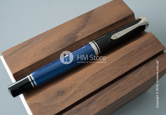 Ручка перьевая Pelikan коллекция Souveran M405, Black-Blue-Silver