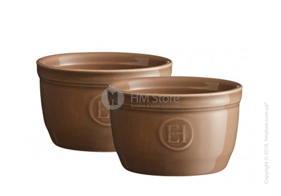 Набор рамекинов для выпечки керамических 9 x 9 см Emile Henry Ovenware, Oak
