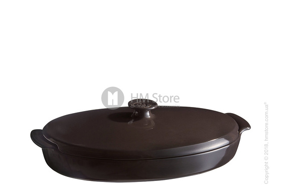 Форма для выпечки с крышкой Emile Henry Plat A Papillote, Charcoal