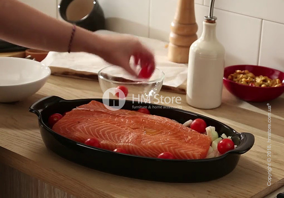 Форма для выпечки с крышкой Emile Henry Plat A Papillote, Charcoal