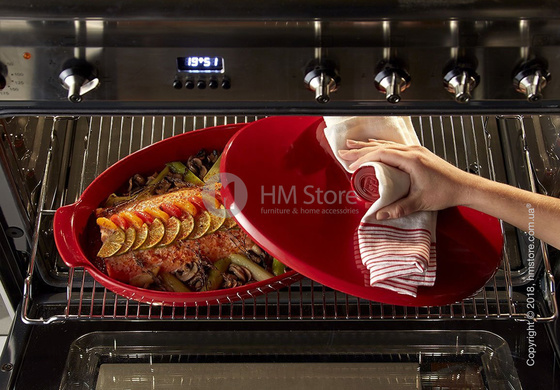 Форма для выпечки с крышкой Emile Henry Plat A Papillote, Charcoal