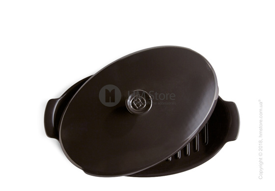 Форма для выпечки с крышкой Emile Henry Plat A Papillote, Charcoal