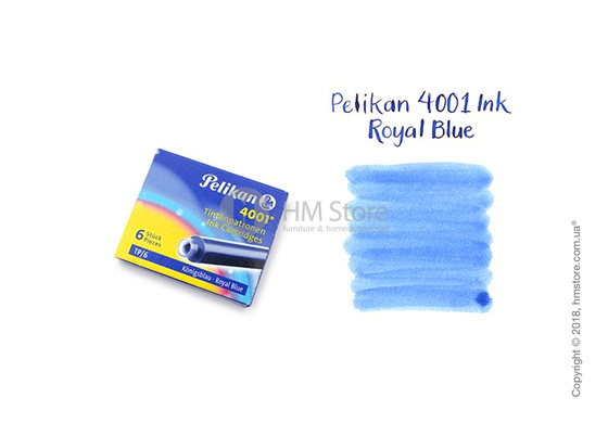 Набор сменных картриджей Pelikan для перьевой ручки, 6 предметов, Royal Blue