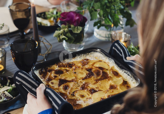 Форма для выпечки прямоугольная 28 х 23 см Emile Henry Ovenware, Blue Flame