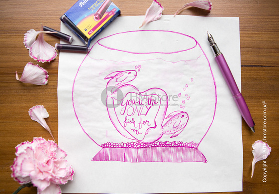 Набор сменных картриджей Pelikan для перьевой ручки, 6 предметов, Pink