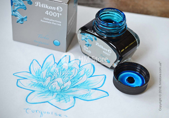 Чернила Pelikan 4001 для перьевых ручек, Turquoise Чернила Pelikan 4001 для перьевых ручек, Turquoise