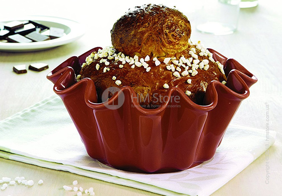 Форма для выпечки кекса круглая 23 х 23 см Emile Henry Bakeware, Burgundy	