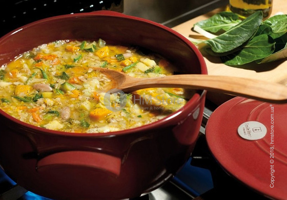 Кастрюля керамическая Emile Henry Cookware Flame 2 л, Charcoal