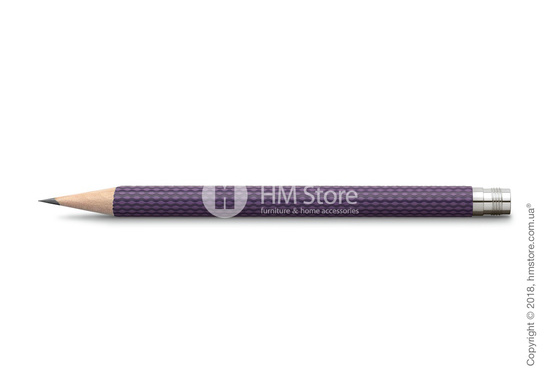 Комплект простых карандашей Graf von Faber-Castell 3 Pocket Pencils Guilloche, Violet Blue