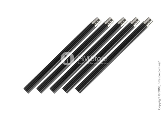 Комплект простых карандашей Graf von Faber-Castell 5 Pocket Pencils, Platinum-Plated, Black