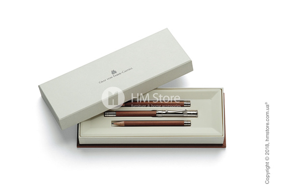 Настольный набор Graf von Faber-Castell 3 Perfect Pencils Platinium-Plated, 3 предмета, Brown