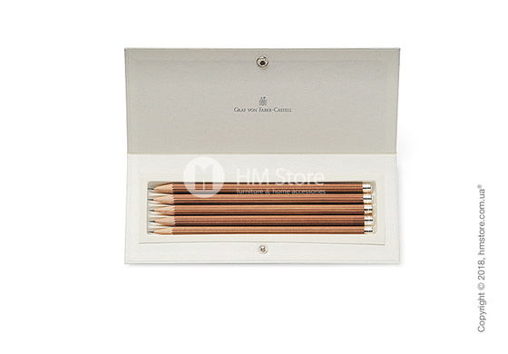 Настольный набор Graf von Faber-Castell 5 Pencils No. III With Silver Cap, 5 предметов