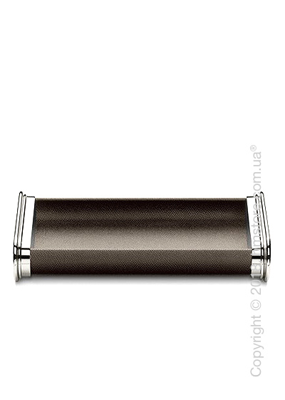 Настольный пенал для ручек Graf von Faber-Castell Pen Tray, Dark Brown Grained Leather