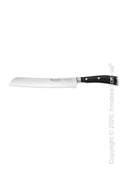 Нож Wusthof Bread Knife коллекция Classic Ikon, 20 см, Black