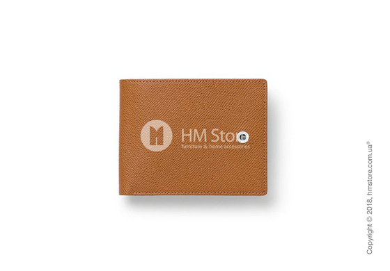 Бумажник Graf von Faber-Castell Wallet With Flap, Cognac Grained Leather 