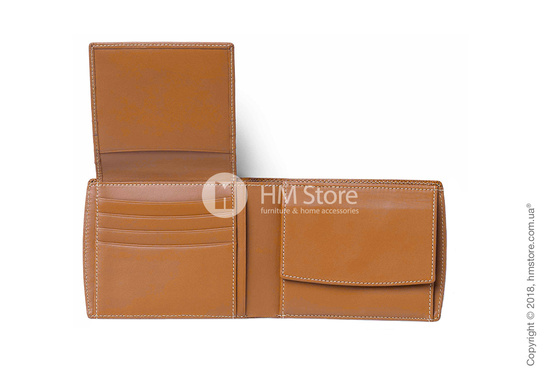 Бумажник Graf von Faber-Castell Wallet With Flap, Cognac Grained Leather 