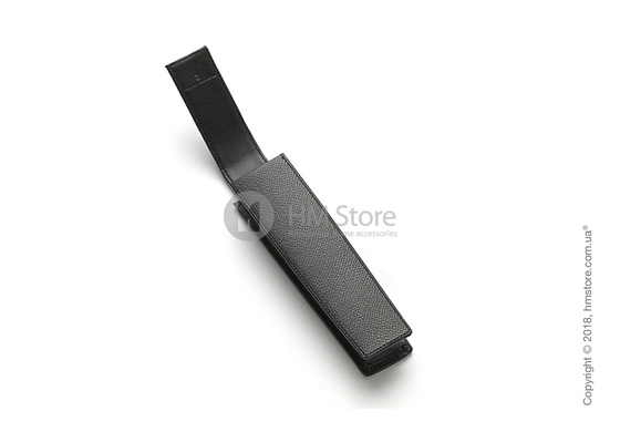 Кожаный пенал для ручки Graf von Faber-Castell Sliding Case for 1 Pen of The Year, Black Grained Leather