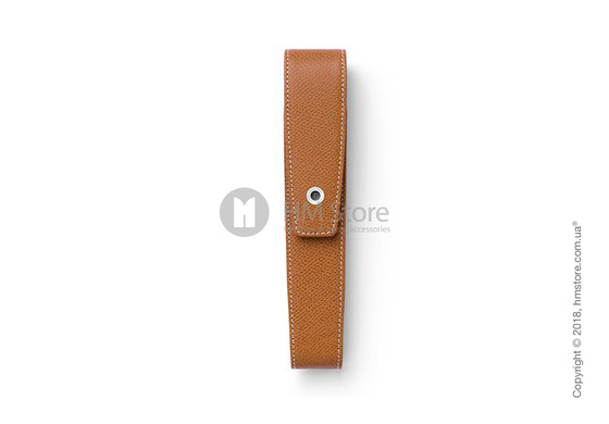 Кожаный пенал для ручки Graf von Faber-Castell Case With Magnetic Catch for 1 Pen Epsom, Cognac Grained Leather