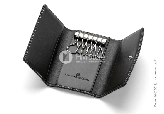 Ключница Graf von Faber-Castell, Black Grained Leather Ключница Graf von Faber-Castell, Black Grained Leather