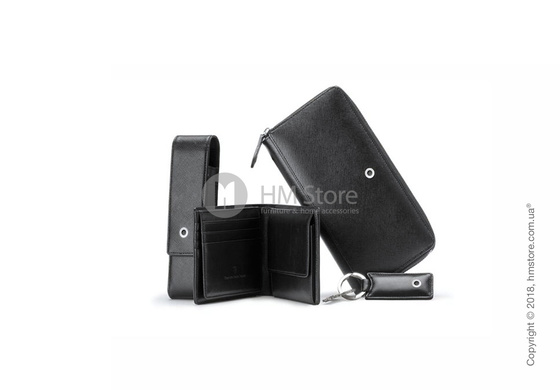 Бумажник Graf von Faber-Castell Wallet With Flap, Black Grained Leather 