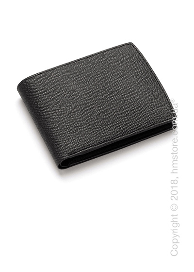 Бумажник Graf von Faber-Castell Wallet With Flap, Black Grained Leather 