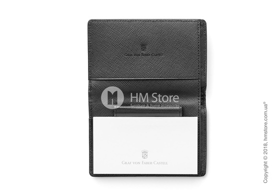 Блокнот Graf von Faber-Castell With Pen Holder, Black Saffiano