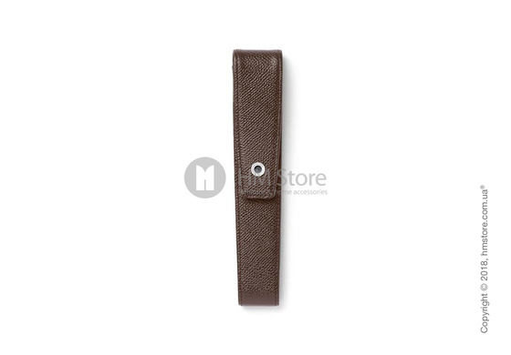 Кожаный пенал для ручки Graf von Faber-Castell Case With Magnetic Catch for 1 Pen Epsom, Dark Brown Grained Leather