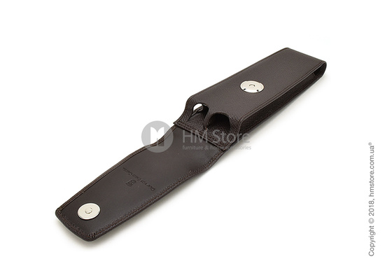 Кожаный пенал для ручек Graf von Faber-Castell Case With Magnetic Catch For 2 Pen Epsom, Dark Brown Grained Leather
