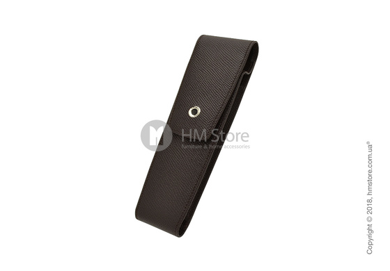 Кожаный пенал для ручек Graf von Faber-Castell Case With Magnetic Catch For 2 Pen Epsom, Dark Brown Grained Leather Кожаный пенал для ручек Graf von Faber-Castell Case With Magnetic Catch For 2 Pen Epsom, Dark Brown Grained Leather