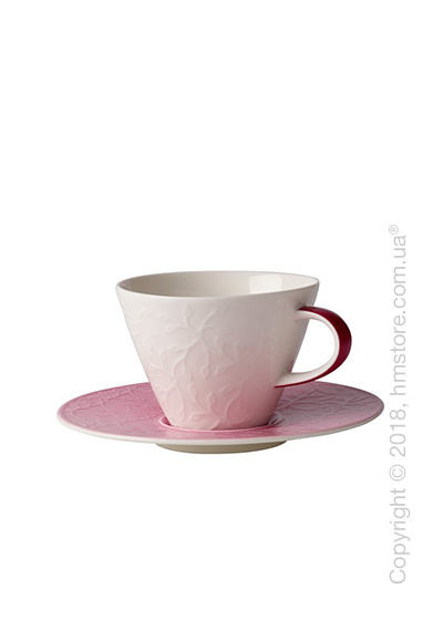 Чашка с блюдцем Villeroy & Boch коллекция Caffè Club Floral Touch 390 мл, Rose