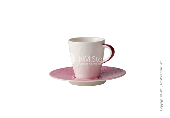 Чашка для эспрессо с блюдцем Villeroy & Boch коллекция Caffè Club Floral Touch 100 мл, Rose Чашка для эспрессо с блюдцем Villeroy & Boch коллекция Caffè Club Floral Touch 100 мл, Rose