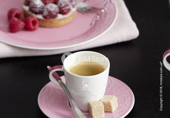 Чашка для эспрессо с блюдцем Villeroy & Boch коллекция Caffè Club Floral Touch 100 мл, Rose Чашка для эспрессо с блюдцем Villeroy & Boch коллекция Caffè Club Floral Touch 100 мл, Rose